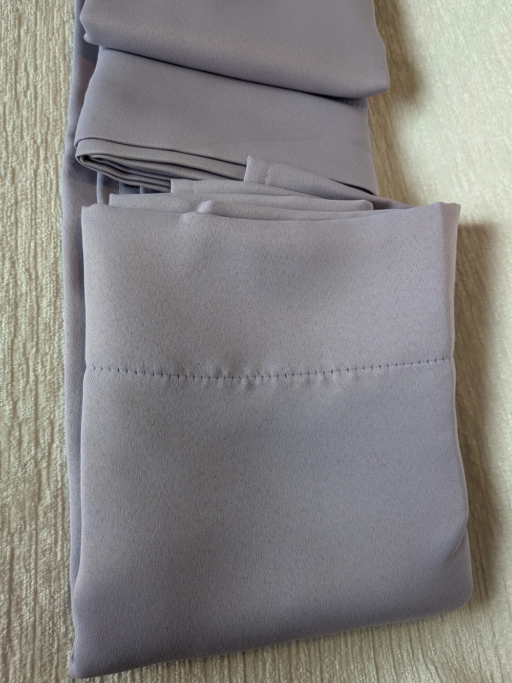 Lilac Room-Darkening Curtain Panels - Pocket Rod. Never Used